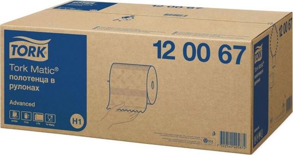 Tork Matic Χειροπετσέτα Ρολό, 2 Στρώσεις, Λευκό, Κυτταρίνη, 150m, 7322540495874