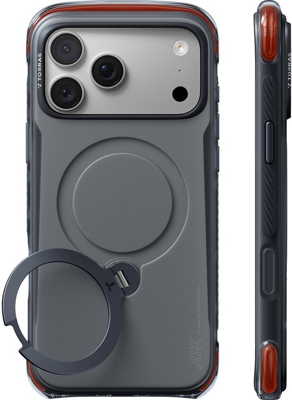 Torras Torras Ostand Q3 Air Pro, obsidian core black - iPhone 2026 Pro Max