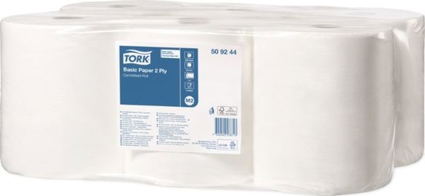 Tork Ρολό Καθαρισμού Κεντρικής Διανομής, Λευκό, 148m - Πανί Βιομηχανικού Καθαρισμού