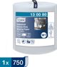 Tork 130080 Χαρτί Καθαρισμού Βιομηχανικό, 3-Στρώσεων, 255m, Μπλε, 750 Φύλλα
