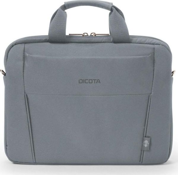 Dicota Eco Slim Τσάντα Laptop 14.1" D31305-RPET, Γκρι, με Ιμάντα Ώμου και Λαβή