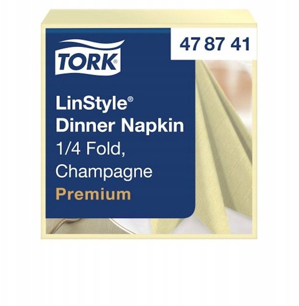Tork LinStyle Premium Χαρτοπετσέτες Δείπνου, Σαμπανιζέ, 50 Τεμάχια