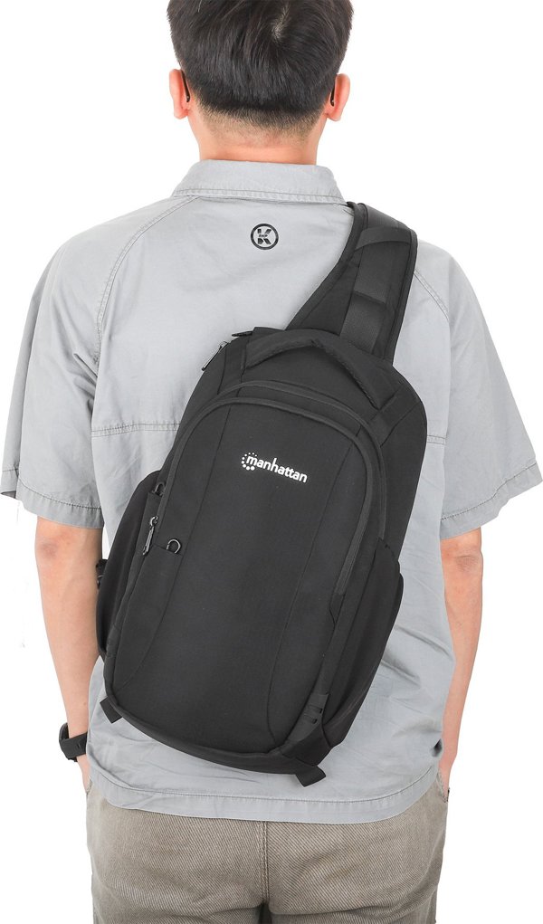 Τσάντα Laptop Manhattan Amsterdam 13.3", Θήκη Ώμου, Μαύρο