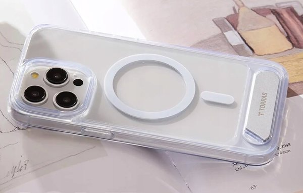 Torras Θήκη Torras UPRO Pstand για iPhone 15 Pro Max (διάφανη)