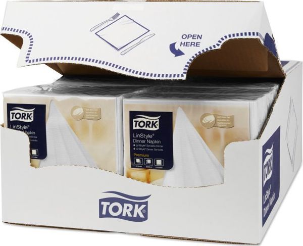 Tork Tork LinStyle - Χαρτοπετσέτες δείπνου, premium - Λευκό 8859024 3133200073950
