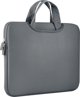 Τσάντα Laptop Hurtel Έως 14'' από Νεοπρένιο, Αδιάβροχη Θήκη Μεταφοράς με Φερμουάρ, Γκρι