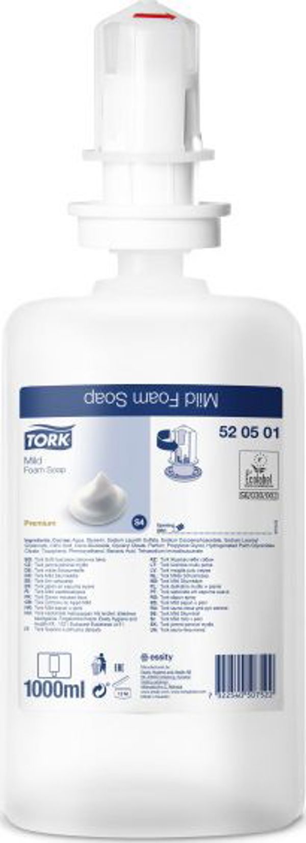 Tork Αφρώδες Σαπούνι Χεριών 520501, 1lt, Αρωματικό, 6τμχ