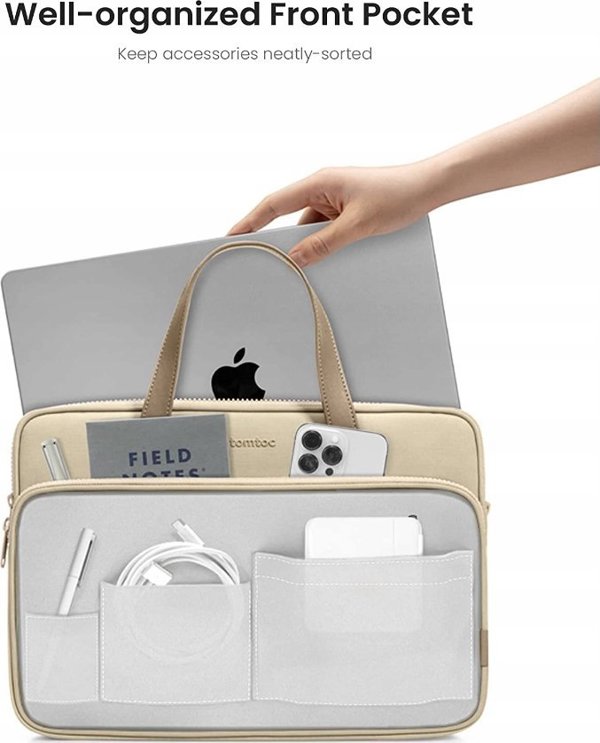 Tomtoc Shoulder Bag για MacBook Pro / Air 13" & 14" - Τσάντα Laptop, Khaki
