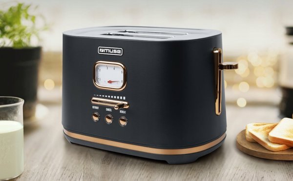 Φρυγανιέρα Muse MS-130BC 1000W 2 Θέσεων