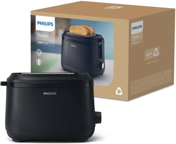 Philips Φρυγανιέρα 3000 Series HD2511/90, 830W, Μαύρη