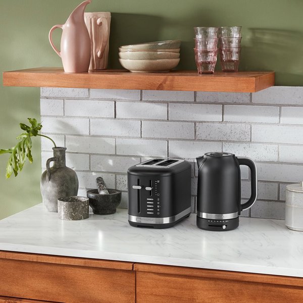 Φρυγανιέρα KitchenAid 5KMT2109EBM 2 Θέσεων 980W, Μαύρη, από Ανοξείδωτο Ατσάλι