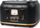 Φρυγανιέρα Muse MS-131BC, 1800W, 4 Θέσεων, Inox/Μαύρη
