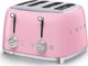 Smeg TSF03PKEU Τοστιέρα 4 Θέσεων Παστέλ Ροζ