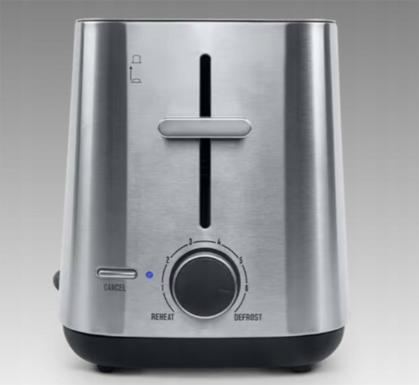 Φρυγανιέρα Muse MS-115BS 2 Θέσεων, Inox/Μαύρο