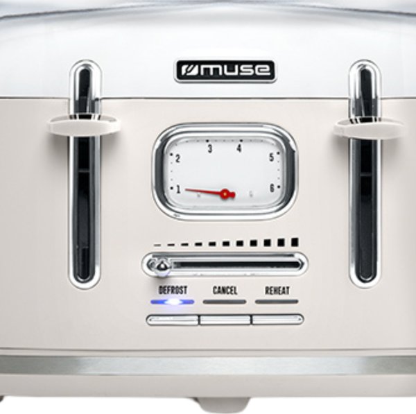 Φρυγανιέρα Muse MS-131SC 1800W, 4 Θέσεων, Ανοξείδωτη