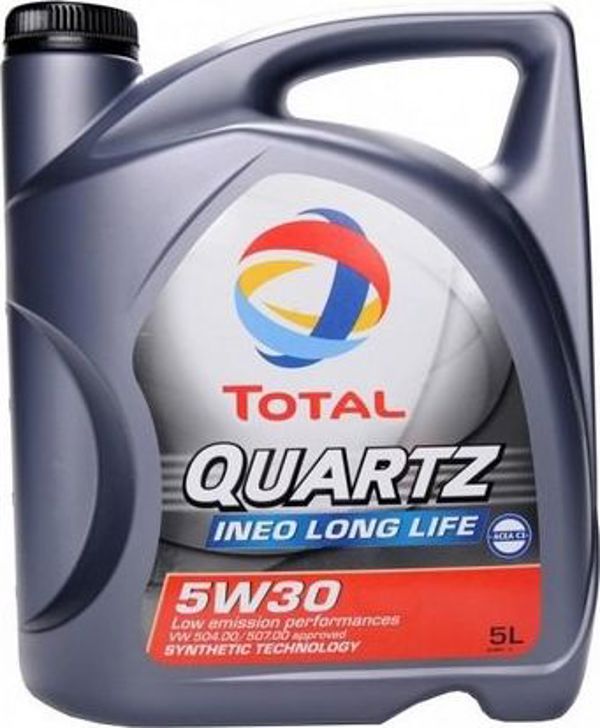 Total OLEJ TOTAL QUARTZ 5W30 5L INEO LONGLIFE / LOW SAPS / 229.51 / 504.00 507.00 / LL04 / C30 / POMPOWTR. / DPF