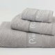 TOWEL SETX3 PIER CARD 2224 SILVER 450GSM