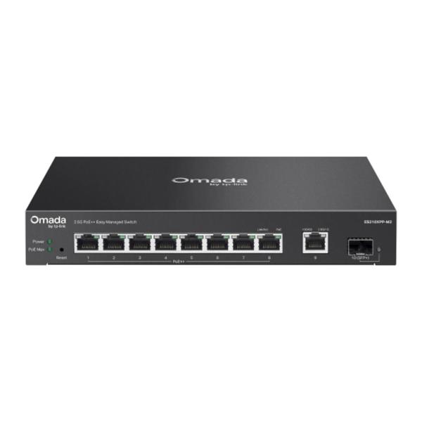 TP-Link Omada 8-Port 2.5G + 2-Port 10G Easy Managed Switch with 8-Port PoE++ (ES210XPP-M2) (TPES210XPP-M2)