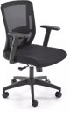 T-Point Light Lux office chair, black/grey, incl. armrests