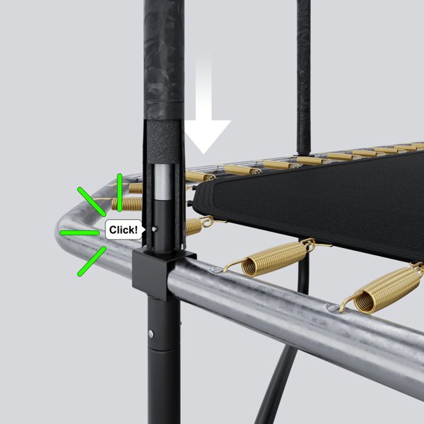 Zipro JumpPro Quadro Ορθογώνιο Τραμπολίνο Κήπου 8x14FT 427x244 cm