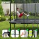 Τραμπολίνο κήπου Zipro Jump Pro Quadro με εσωτερικό δίχτυ 366 x 244 cm + στρώμα στόχου
