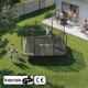 Τραμπολίνο κήπου Zipro Jump Pro Quadro με εσωτερικό δίχτυ 366 x 244 cm + στρώμα στόχου