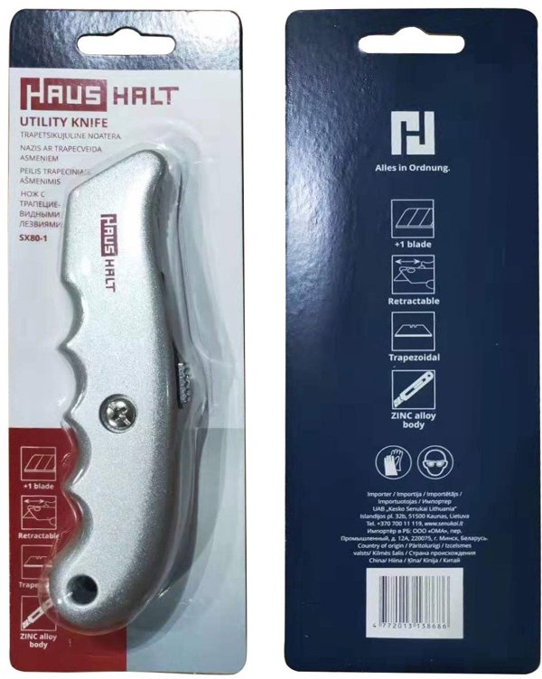 TRAPEZOIDAL BLADE KNIFE SX80-1