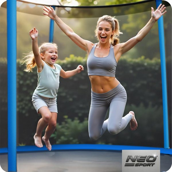 Τραμπολίνο Κήπου Neo-Sport NS-10Z181 με Εξωτερικό Δίχτυ Ασφαλείας 312cm (10ft)