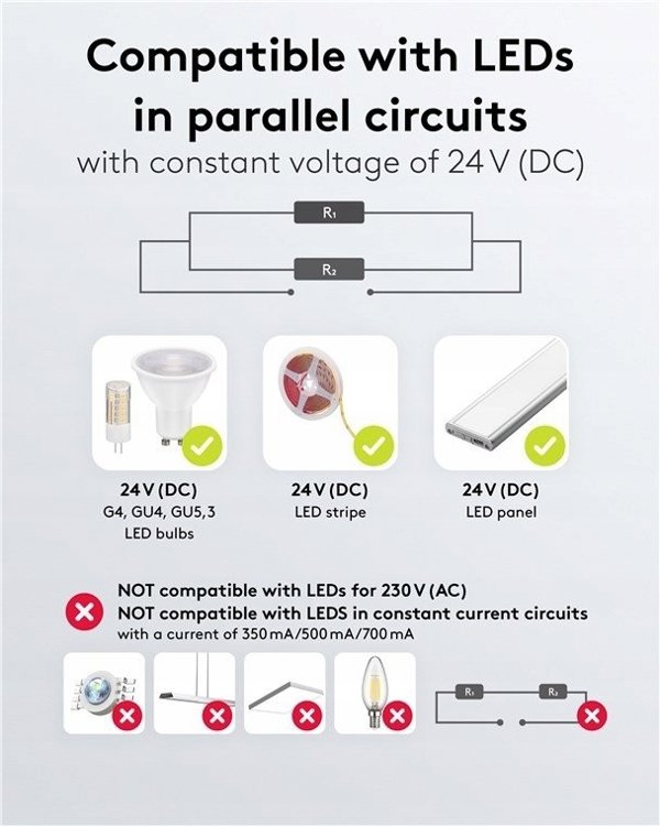 Transformator do LED 24 V (DC) (DC), 100 W, IP67
