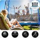 Neo-Sport Τραμπολίνο Κήπου NS-06W181 με Εσωτερικό Δίχτυ Ασφαλείας & Σκάλα, 183 cm (6 FT)