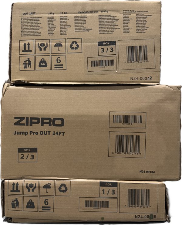 Τραμπολίνο κήπου Zipro Jump Pro με εξωτερικό δίχτυ 14FT 435cm