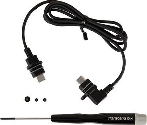 Transcend Accessory Kit για DrivePro Body 60 - Σετ Καλώδιο και Βίδες Στήριξης