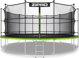Τραμπολίνο κήπου Zipro Jump Pro με εσωτερικό δίχτυ 16FT 496cm + στρώμα ακριβείας