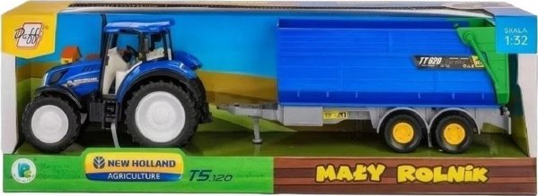 Τρακτέρ New Holland T5 με ανατρεπόμενο τρέιλερ 1:32