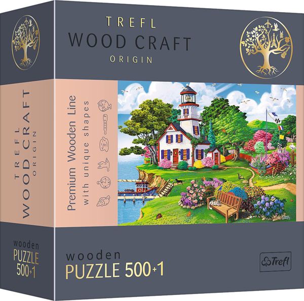 Trefl Puzzle drewniane 500+1 Letnia przystan TREFL