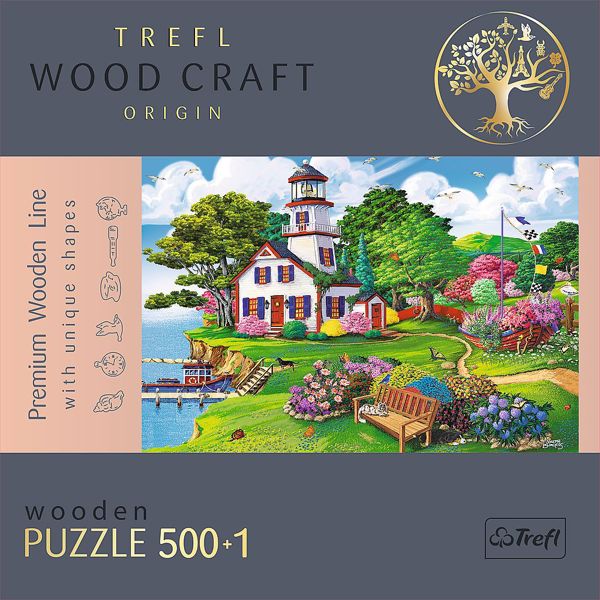 Trefl Puzzle drewniane 500+1 Letnia przystan TREFL