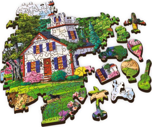 Trefl Puzzle drewniane 500+1 Letnia przystan TREFL