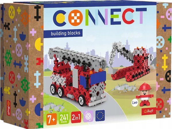 TREFL τουβλάκια Connect Πυροσβεστική/Εκσκαφέας M 61972