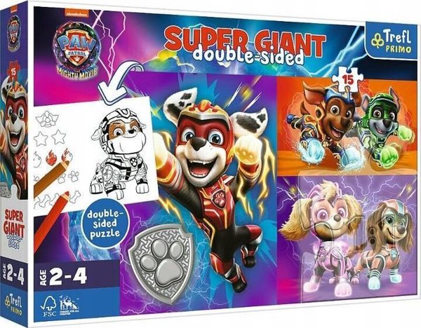 Trefl Παζλ Giant Paw Patrol 15 Κομματιών για Παιδιά 2+ Ετών