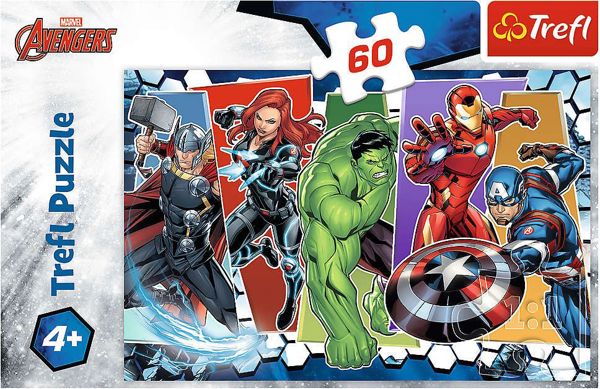 Παζλ Trefl Avengers Disney Marvel 60 Κομμάτια, Παιδικό Παιχνίδι Παζλ