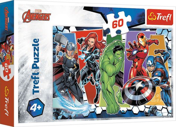 Παζλ Trefl Avengers Disney Marvel 60 Κομμάτια, Παιδικό Παιχνίδι Παζλ