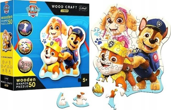 Trefl Puzzle Ξύλινο 50 Κομματιών Psi Patrol