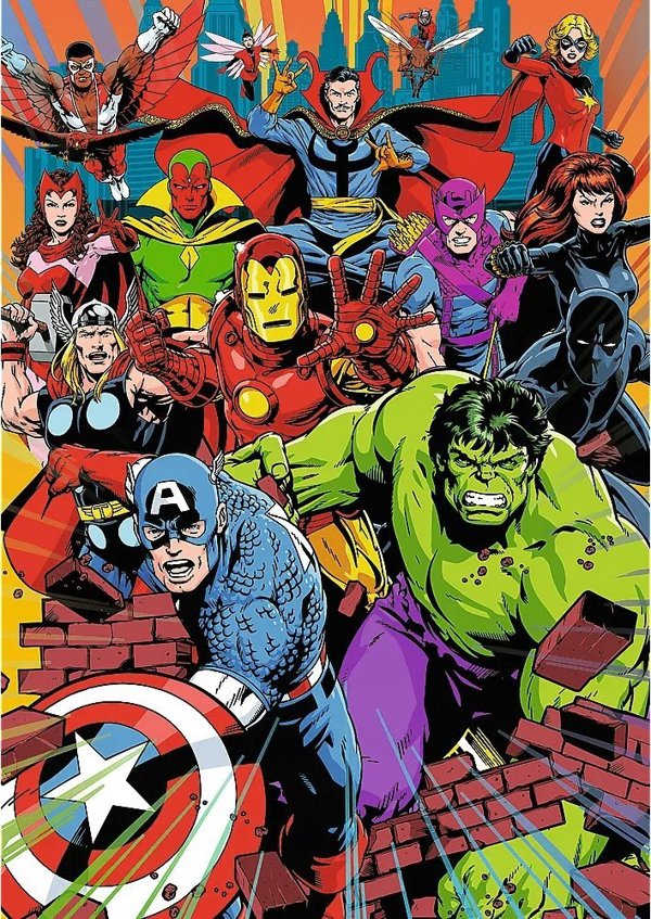 Trefl Παζλ Premium Plus Quality Marvel Heroes, 1000 Κομμάτια, 12+ Ετών