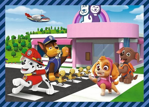 Trefl Παζλ Paw Patrol Σκυλίσιες Υποθέσεις, 4 σε 1, Πολυχρωματικό