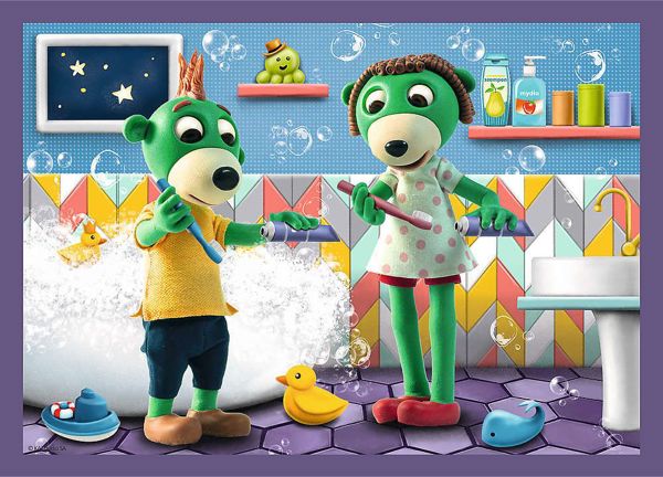 Trefl Puzzle 4w1 35,48,54,70el Trefliki przed snem Dobranoc, Trefliki na noc 34399 Trefl p8