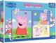 Trefl Dwustronne Puzzle 2x10 elementy Baby Maxi Pogodny dzien Peppy 4w1