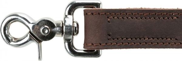 Trixie Rustic Λουρί Σκύλου από Χοντρό Δέρμα, Σκούρο Καφέ, XS-S: 1.20 m / 12 mm