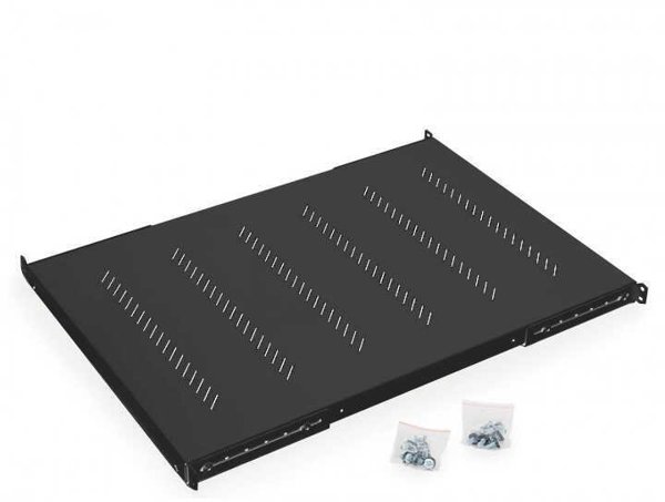 Triton RAB-UP-950-H4 19" Schwerlast-Fachboden, 1HE, 950mm, 150kg, schwarz