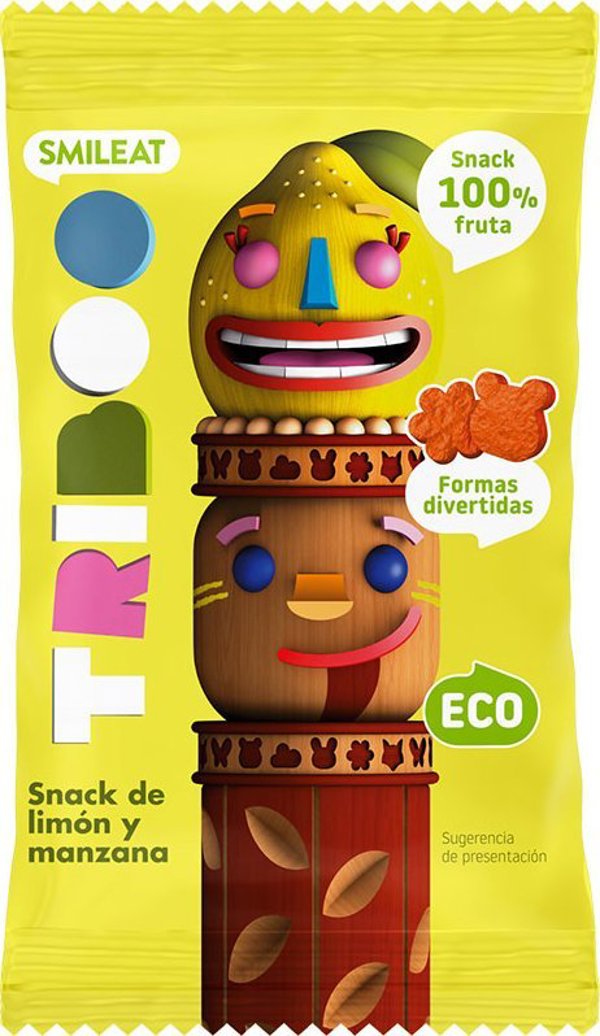 Triboo BIO Sminolas, Φρουτένιο σνακ Μήλο και Λεμόνι, 25g