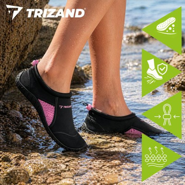 Trizand Buty do wody czarno-rowe- rozmiar 38 5mm Trizand